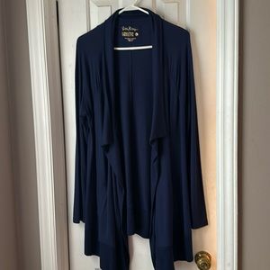 Lilly Pulitzer Luxletic Wrap Sweater, navy blue, size L